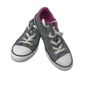 Converse Size 2.5 Gray‎ with Pink Interior Chuck Taylor